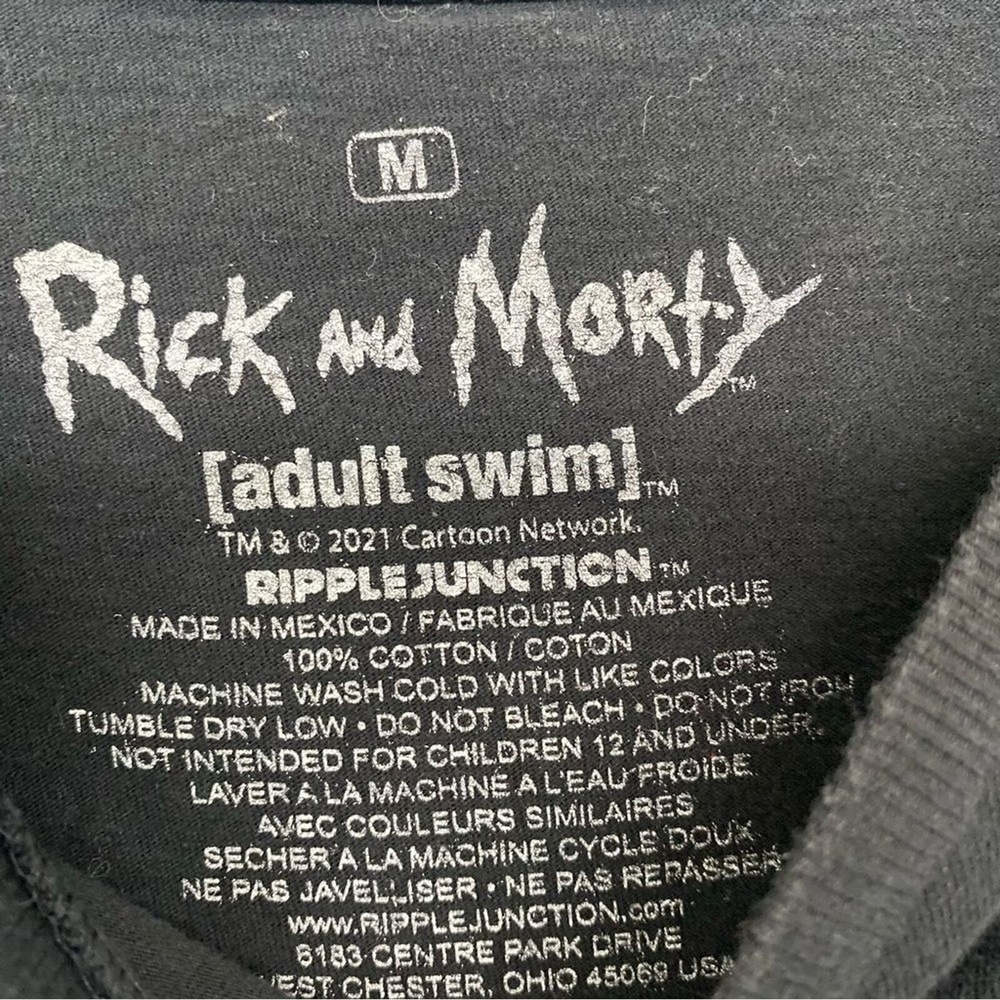 AdultSwim Rick And Morty Character T-Shirt Black Men Size | M - Picture 6 of 9